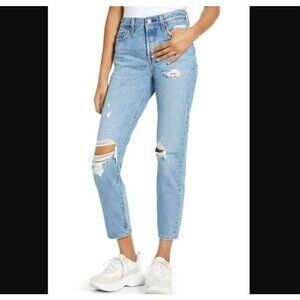 Levi's 501 Original High Rise Straight Fit Signature Button Fly Jeans 28x30‎